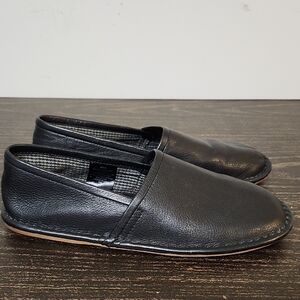 L.B. Evans men's leather upper slip on shoes or slippers size 8